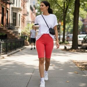 Vibrant Pink Bicycle Shorts